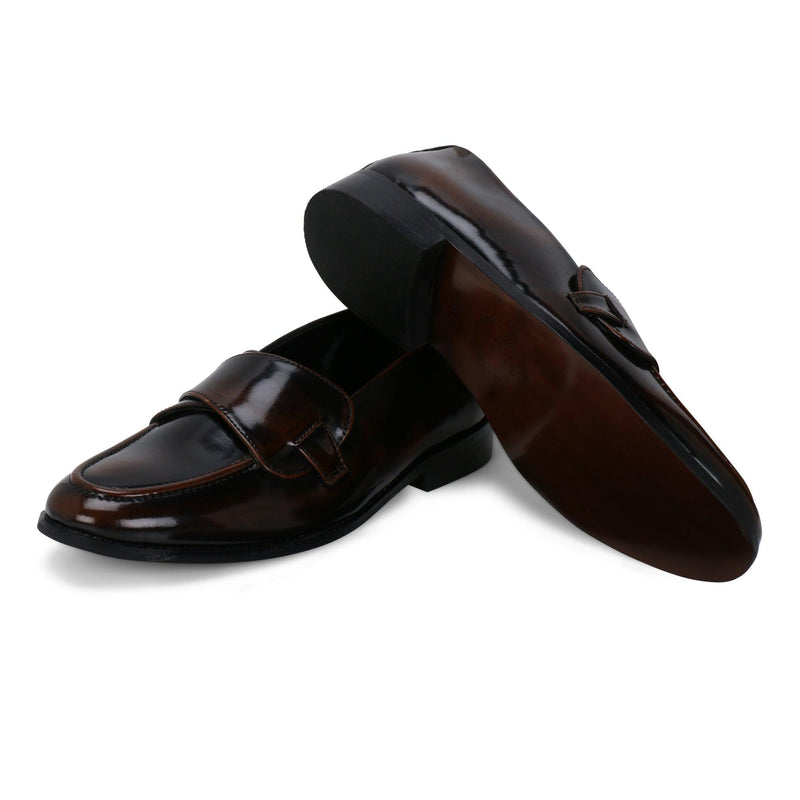 Columbus Black Tan Brush Off Butterfly Loafer - THE BRAT ARMY