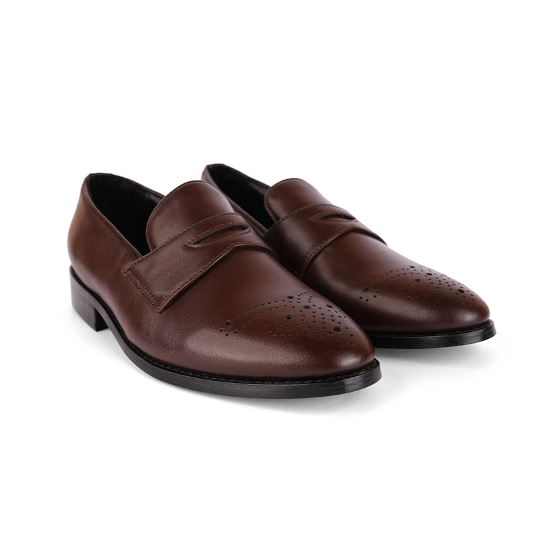 The Brat Army Basel Brogues Brown Loafers