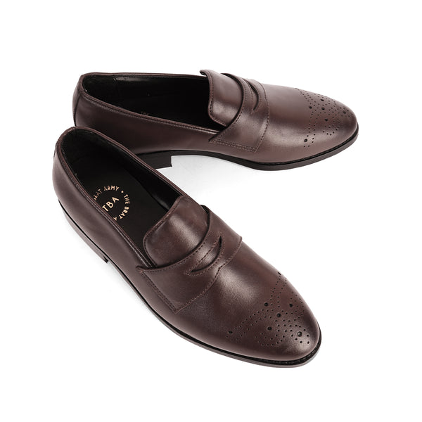 The Brat Army Basel Brogues Brown Loafers