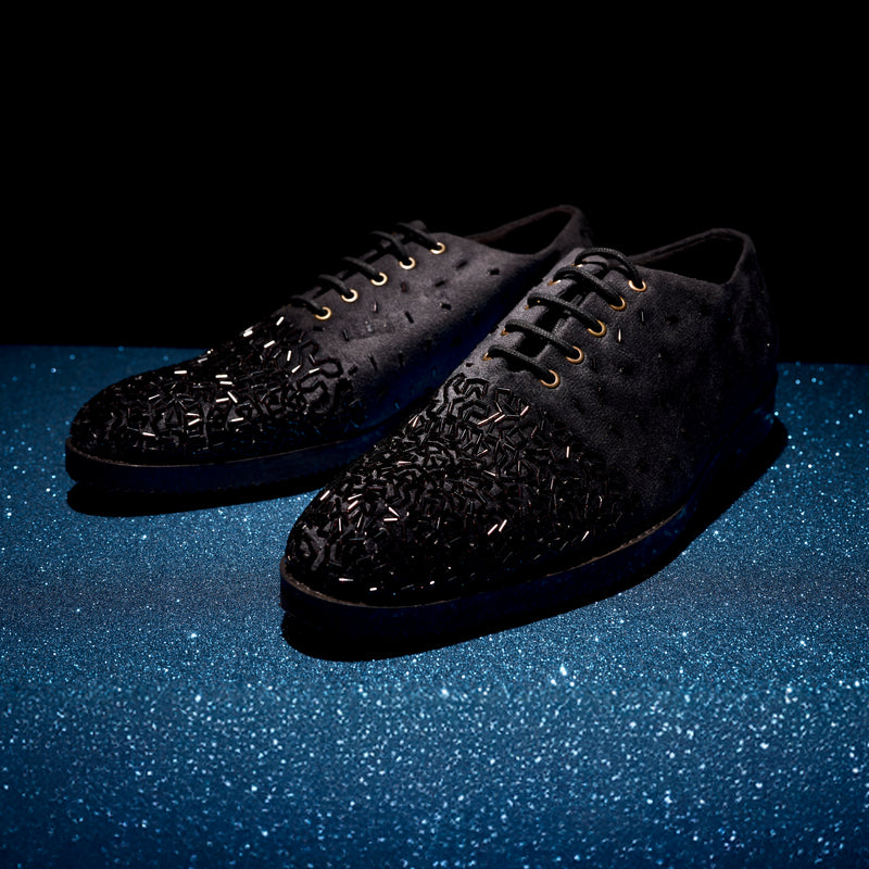 The Brat Army Signature Black Men's Lace-Up Shoe – Crafted for Style and Confidence