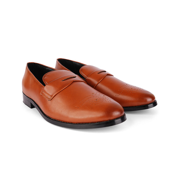 The Brat Army Basel Brogues Tan Loafers