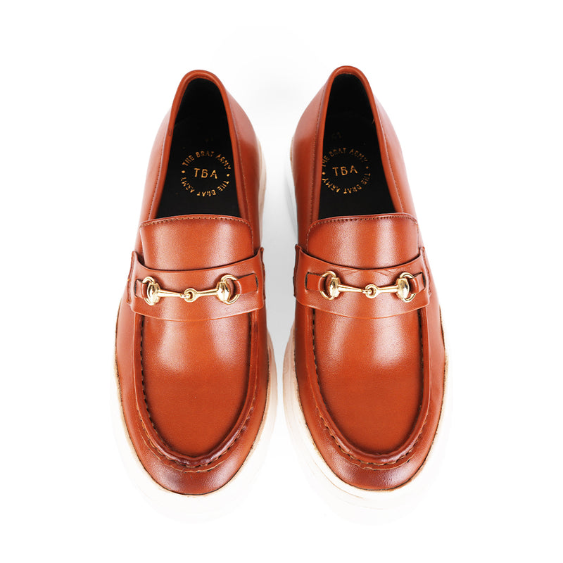 The Brat Army Pecs Classic Penny Buck Tan Sneakers