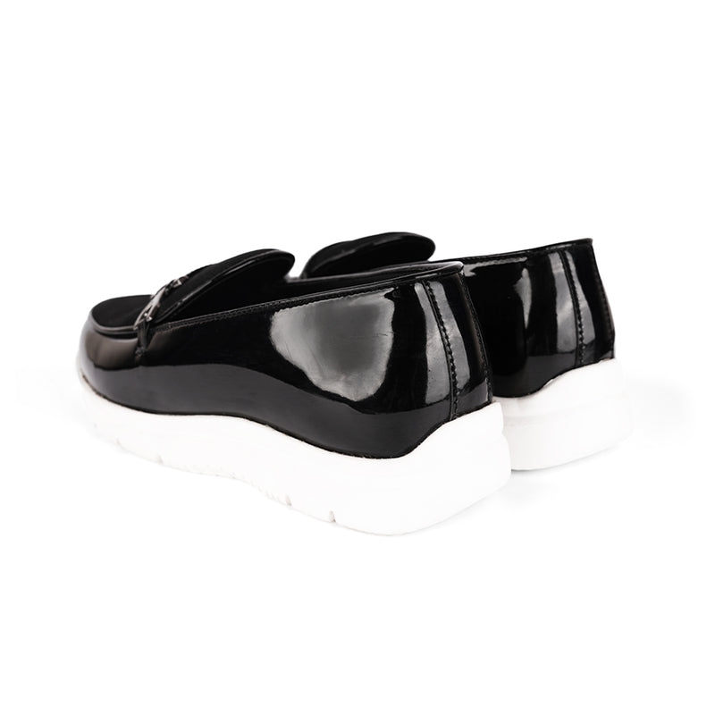 The Brat Army Bon Cross Strap Black Classic Sneakers