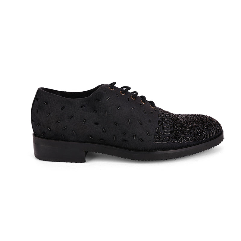 The Brat Army Signature Black Men's Lace-Up Shoe – Crafted for Style and Confidence