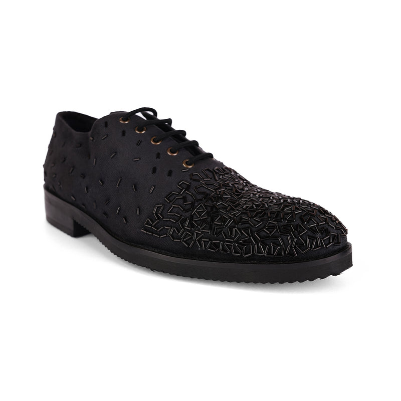 The Brat Army Signature Black Men's Lace-Up Shoe – Crafted for Style and Confidence