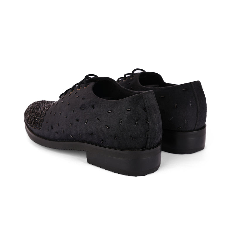The Brat Army Signature Black Men's Lace-Up Shoe – Crafted for Style and Confidence