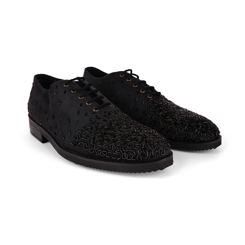 The Brat Army Signature Black Men's Lace-Up Shoe – Crafted for Style and Confidence
