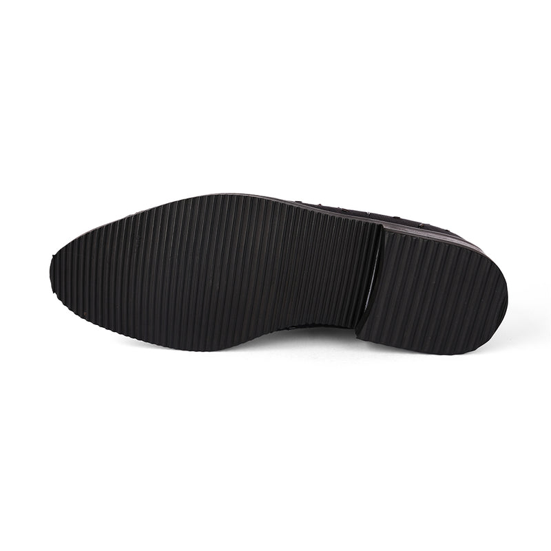 The Brat Army Signature Black Men's Lace-Up Shoe – Crafted for Style and Confidence