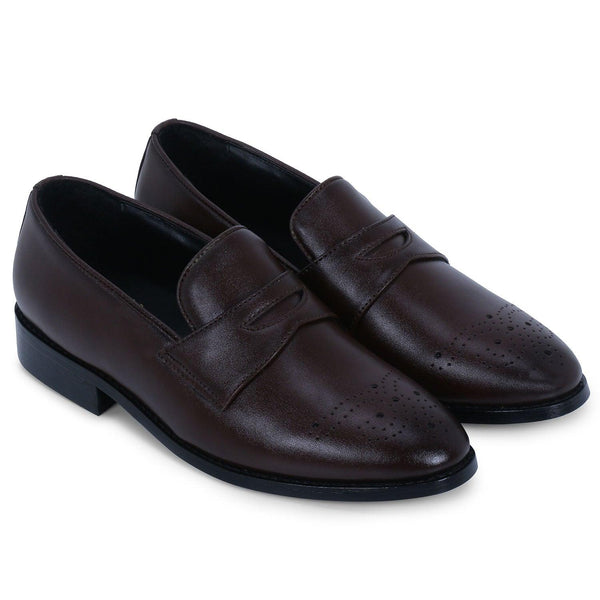 Basel Brogues Brown Loafers - THE BRAT ARMY