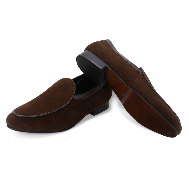 Boston Brown Suede Classic Loafer - THE BRAT ARMY