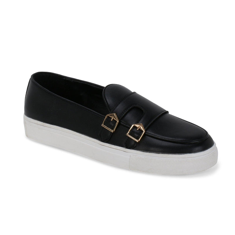 Madison Black Double Monk Classic Sneaker - THE BRAT ARMY