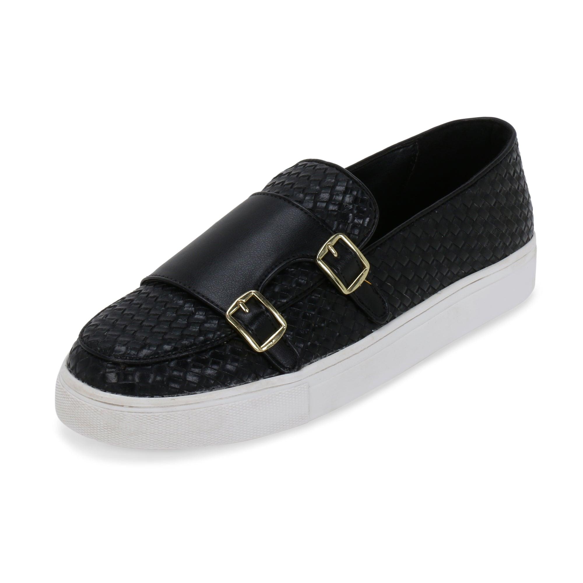 Madison Black Double Monk Braided Sneaker