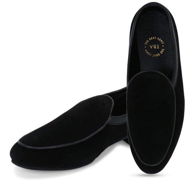 Boston Black Suede Classic Loafer - THE BRAT ARMY
