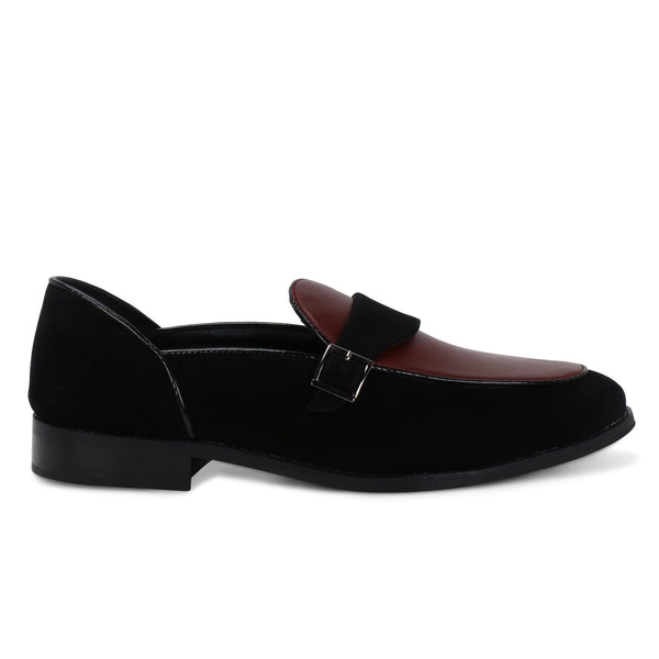 Kingston Black/Red Single Monk Loafer - THE BRAT ARMY