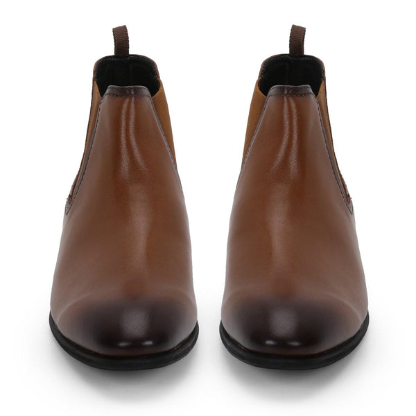 Alpha Tan Chelsea Boots - THE BRAT ARMY