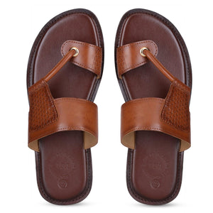 Nelson Tan/Brown Vegan Sandals For Men