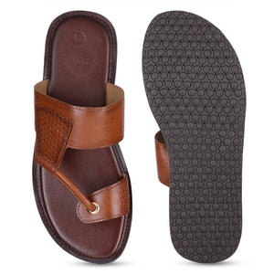 Nelson Tan/Brown Vegan Sandals For Men