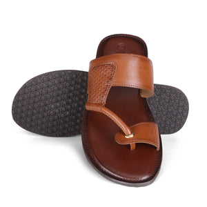 Nelson Tan/Brown Vegan Sandals For Men