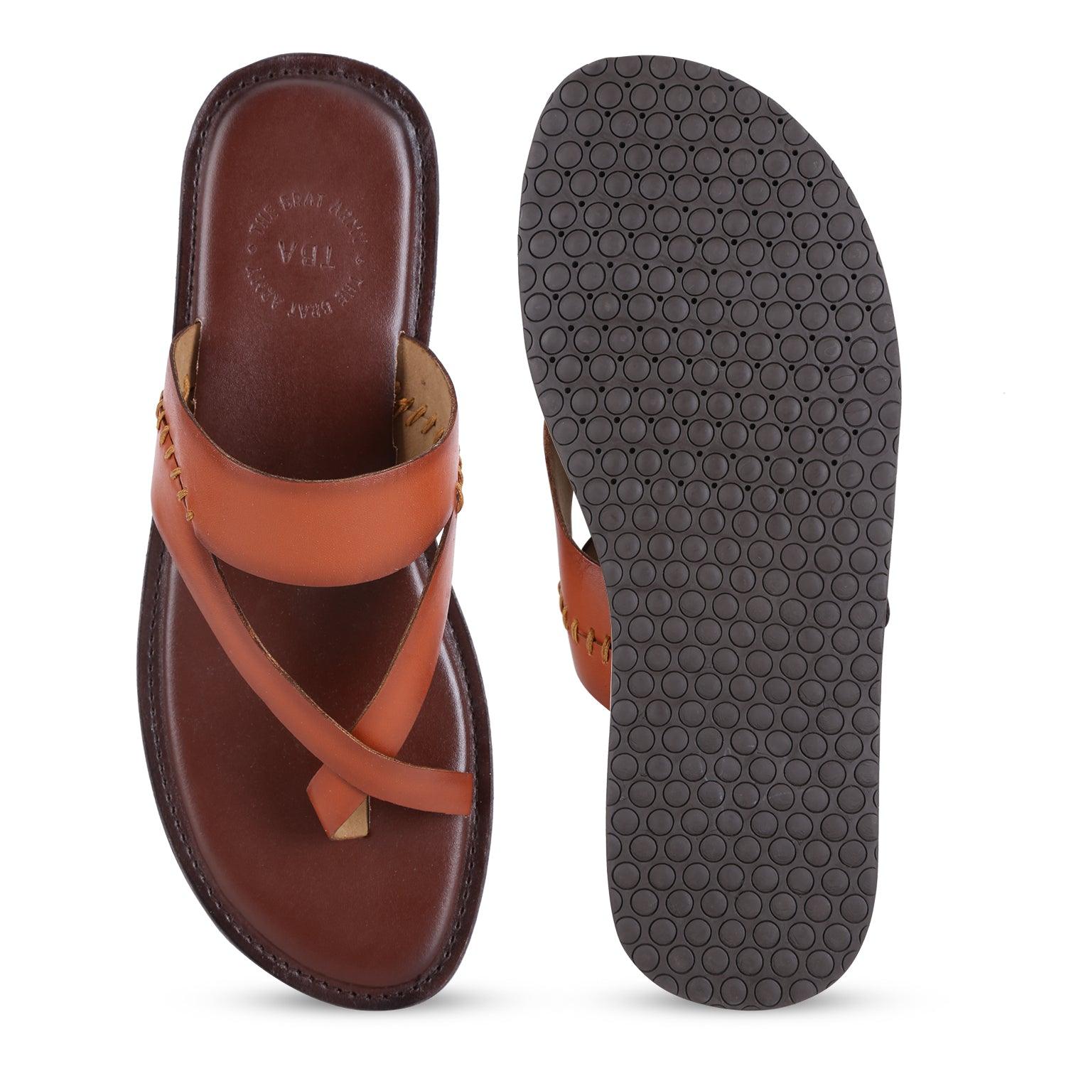 Arizona Tan/Brown Vegan Sandals For Men