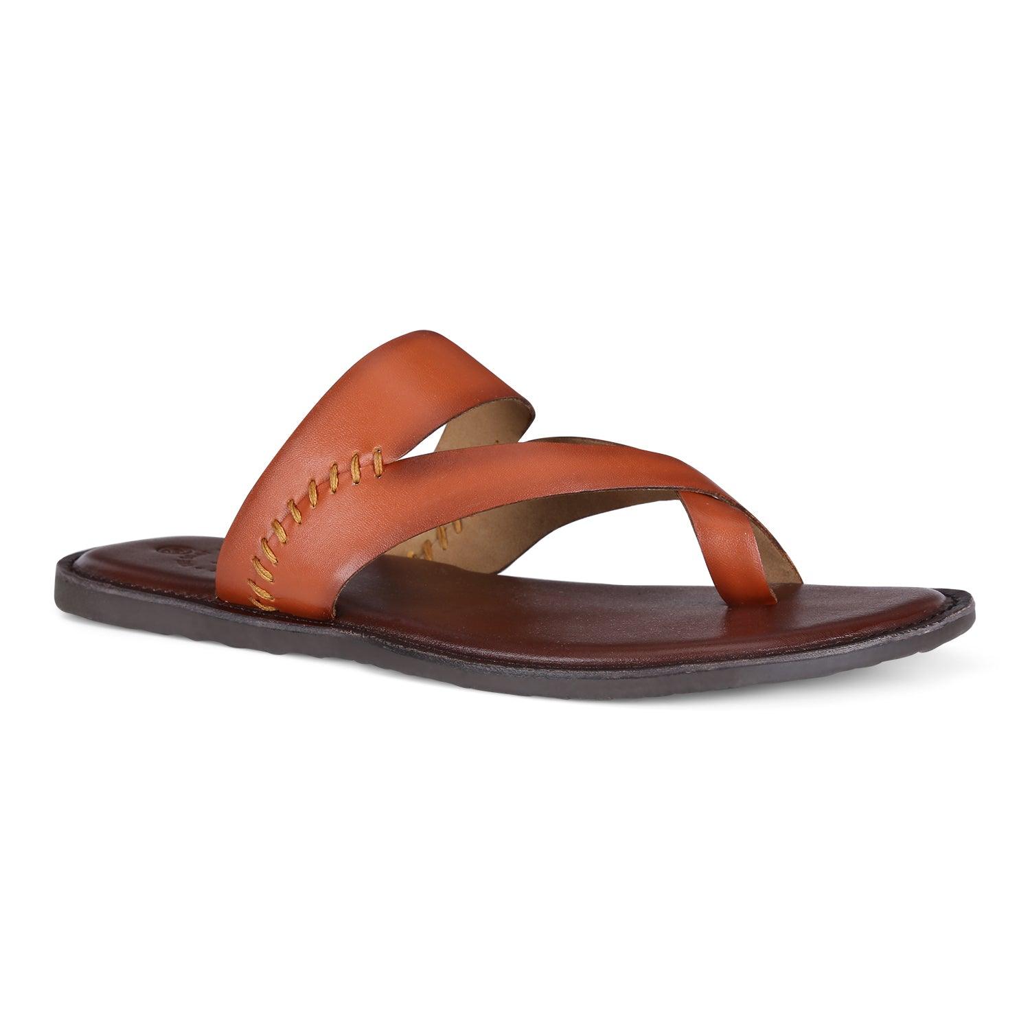 Arizona Tan/Brown Vegan Sandals For Men