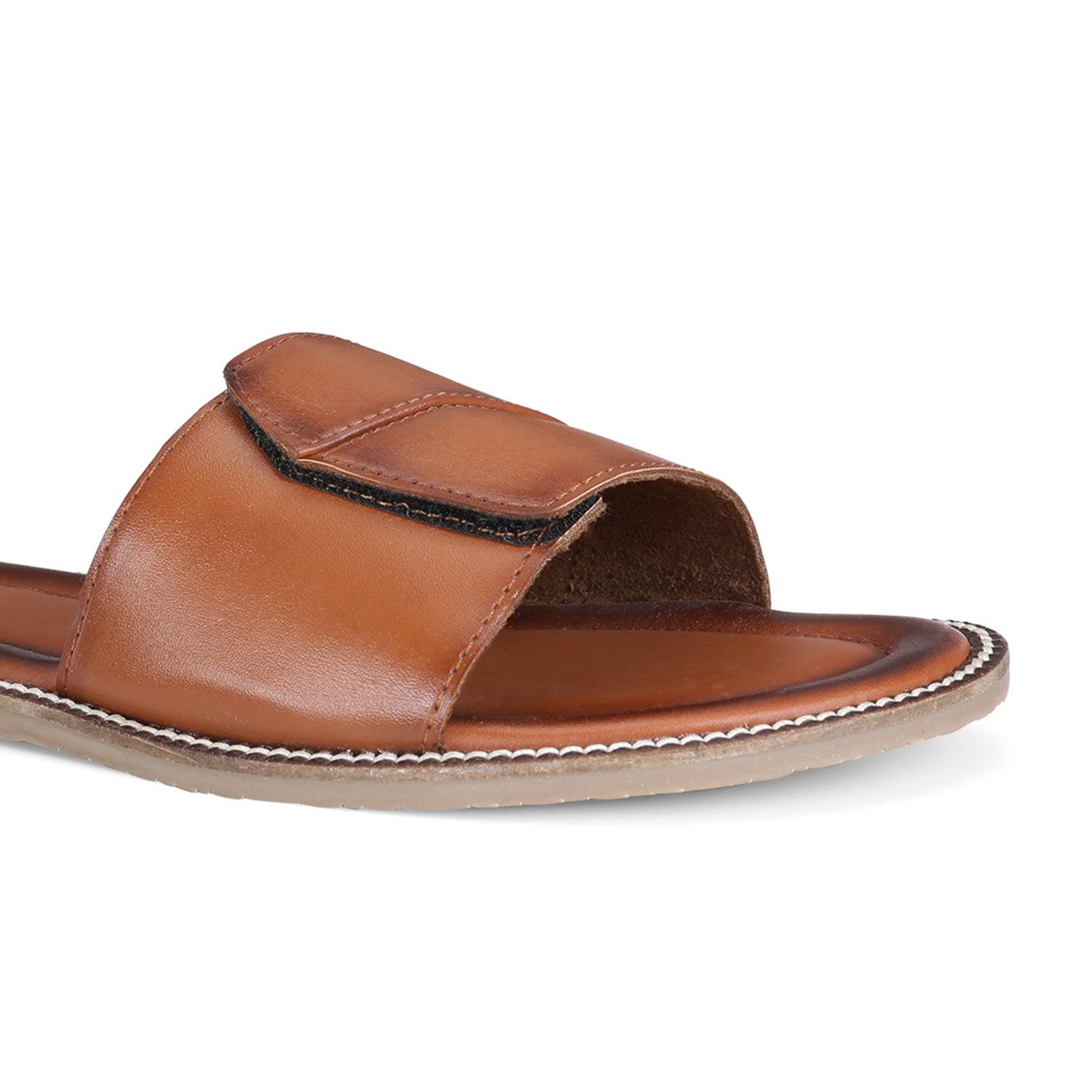 Malibu Tan Vegan Sliders For Men