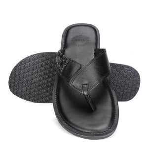 Newport Black Vegan Sandals For Men