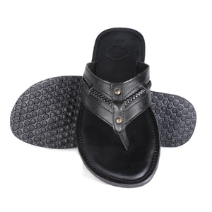 Highland Black Vegan Sandals For Men