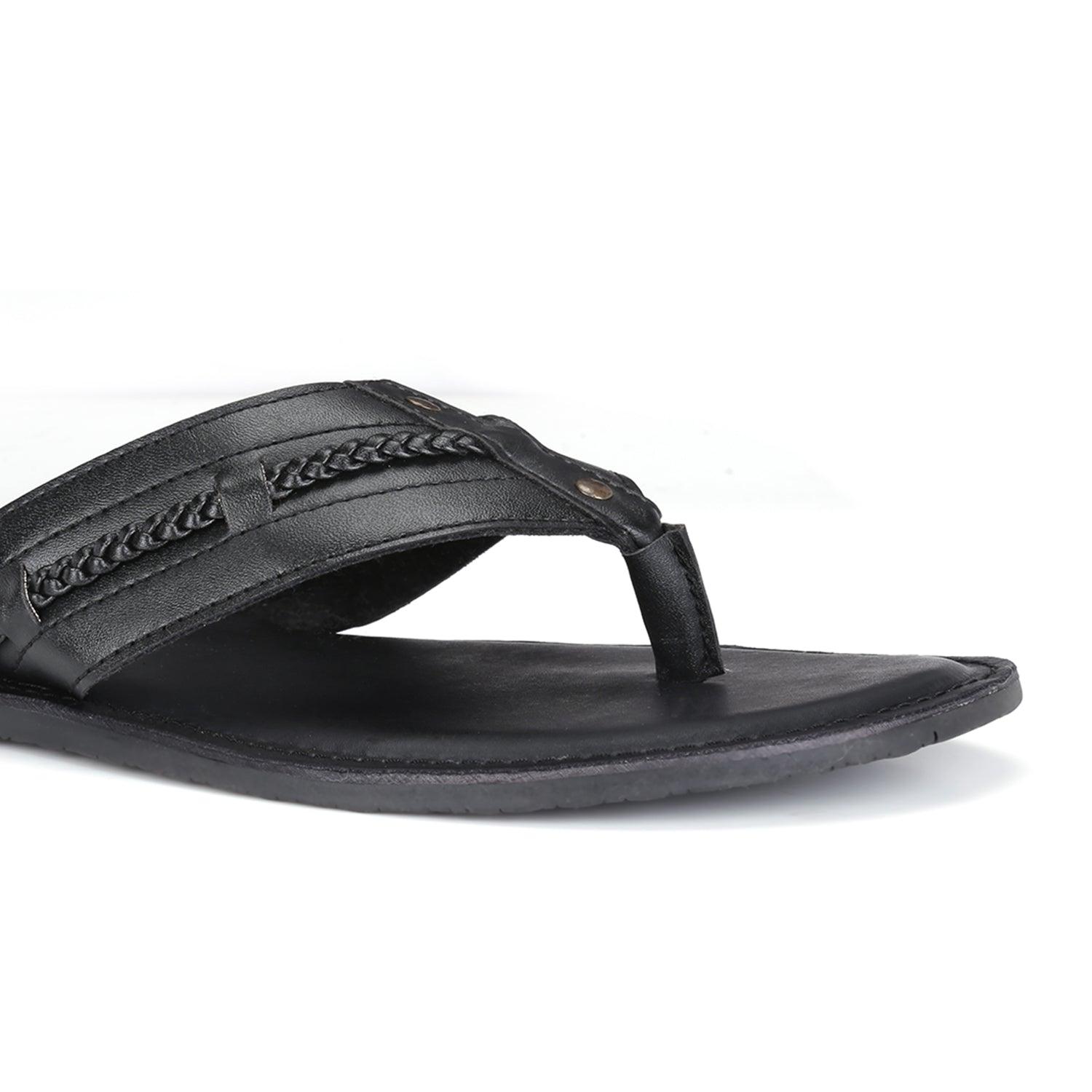 Highland Black Vegan Sandals For Men
