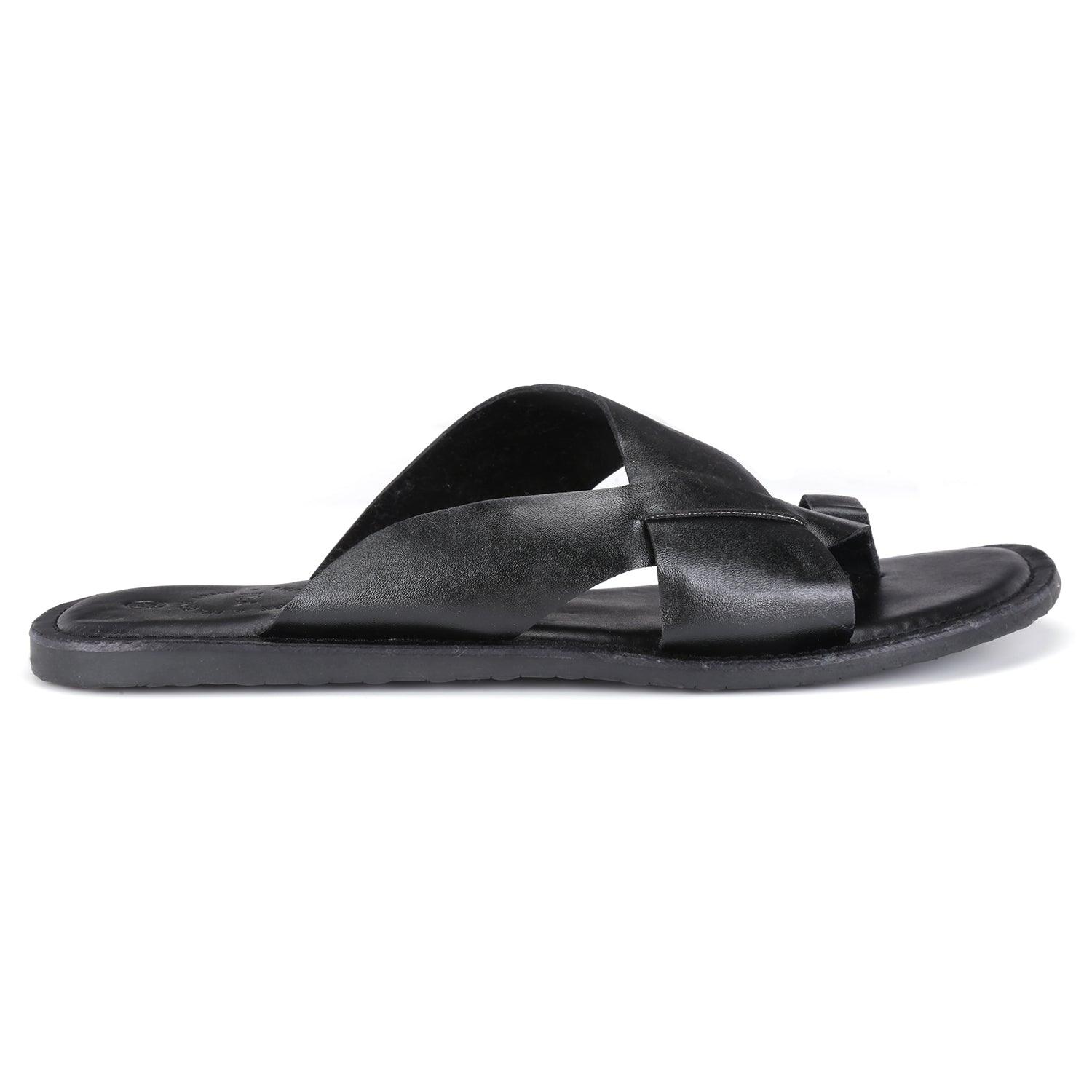 Clifton Black Vegan Sandals For Men