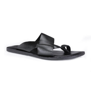 Clifton Black Vegan Sandals For Men
