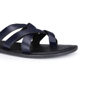 Vermont Blue Vegan Slider Sandals For Men