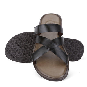 Carlow Black/Grey Vegan Slider Sandals For Men
