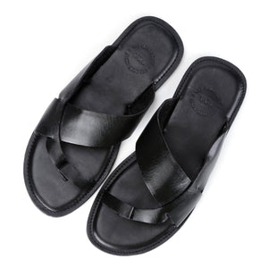 Clifton Black Vegan Sandals For Men