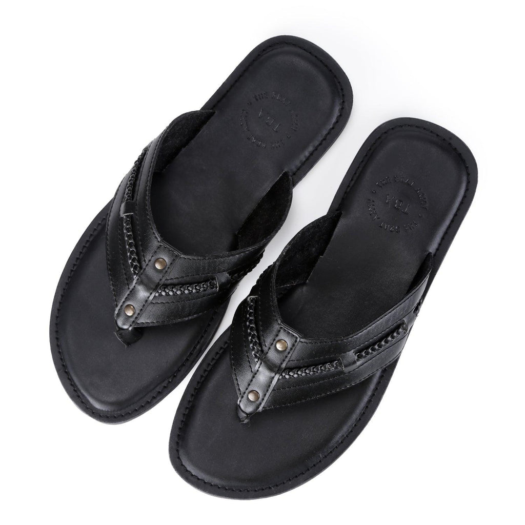 Highland Black Vegan Sandals For Men