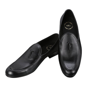 Nero Black Tassel Loafers