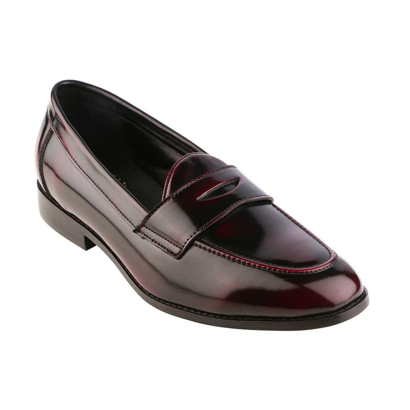 Siena Timeless Patent Cherry/Black Classic Penny Loafers - THE BRAT ARMY