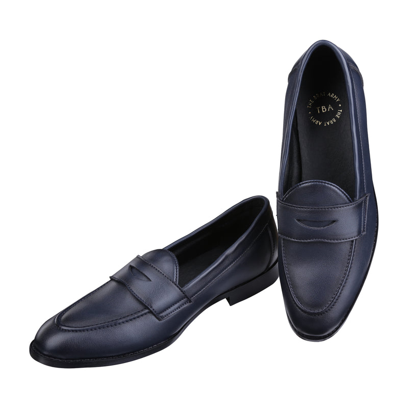 Siena Timeless Prussian Blue Classic Penny Loafers