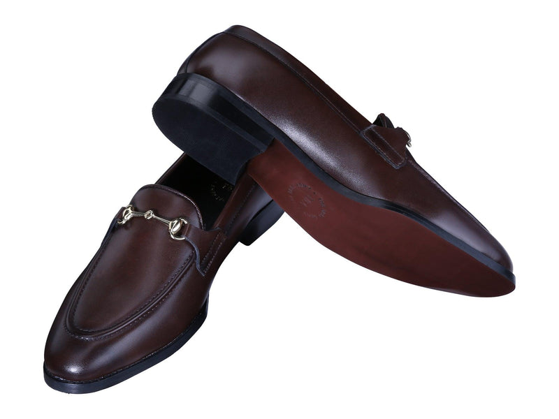 Henley Brown Horsebit Buckle Loafers. - THE BRAT ARMY