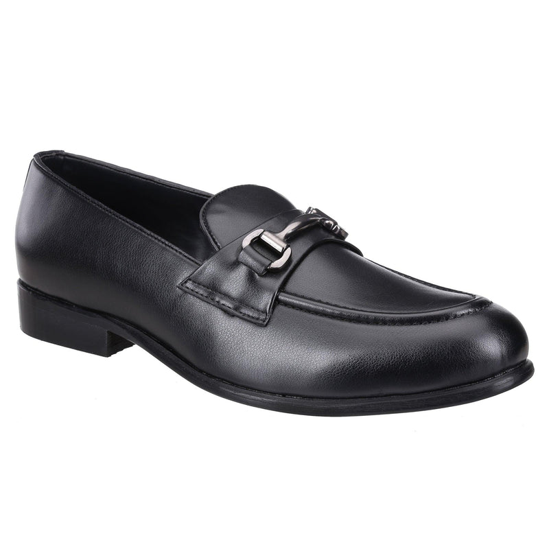 St.James Black Buckle Loafers - THE BRAT ARMY