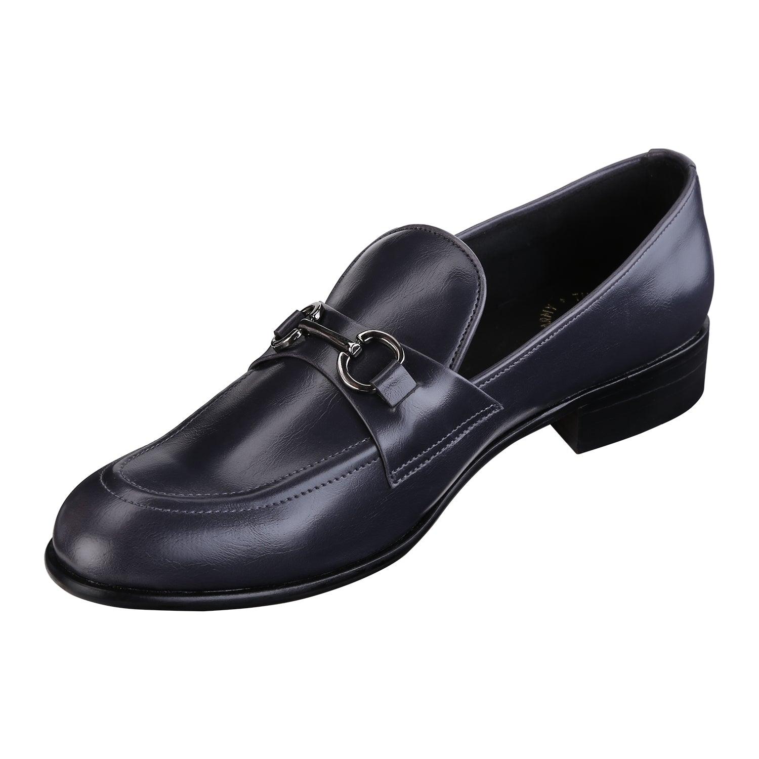 Russell Blue Buckle Loafers