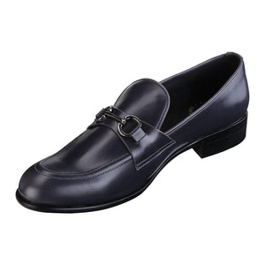 Russell Blue Buckle Loafers