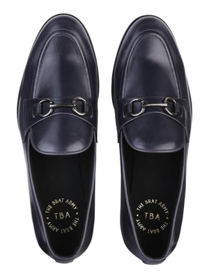 Russell Blue Buckle Loafers