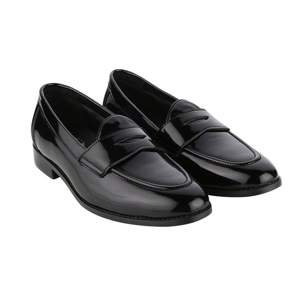 Siena Timeless Patent Black Classic Penny Loafers - THE BRAT ARMY