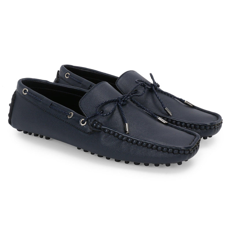 Aza Blue Driving Loafers - THE BRAT ARMY