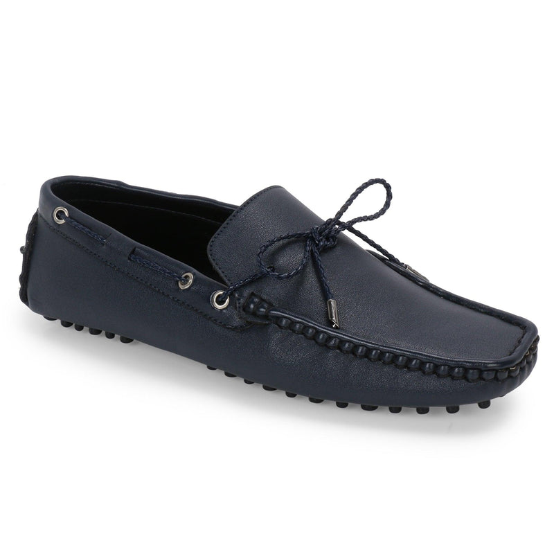 Aza Blue Driving Loafers - THE BRAT ARMY
