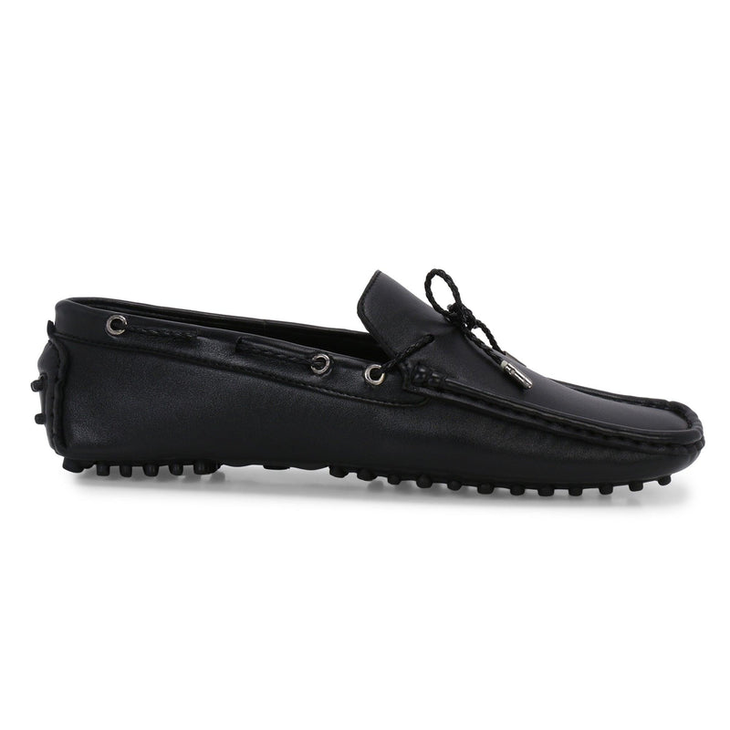 Aza Black Driving Loafers - THE BRAT ARMY
