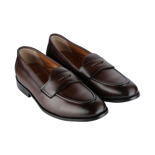 Siena Timeless Brown Classic Penny Loafers - THE BRAT ARMY