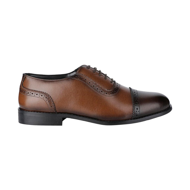 Wiltshire Classic Dual-tone Tan And Brown Captoe Oxfords - THE BRAT ARMY